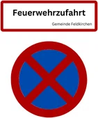 Feuerwehrzufahrt & Halteverbot